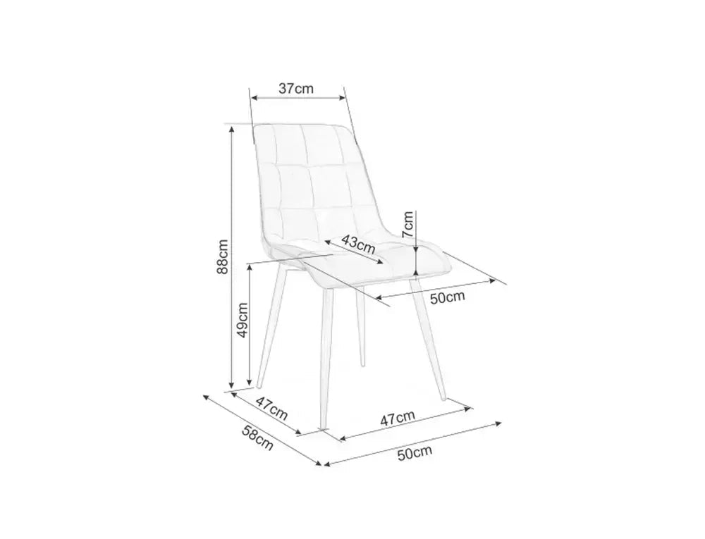 Krēsls Shik 88/50/49 cm gaiši bēšs - N1 Home
