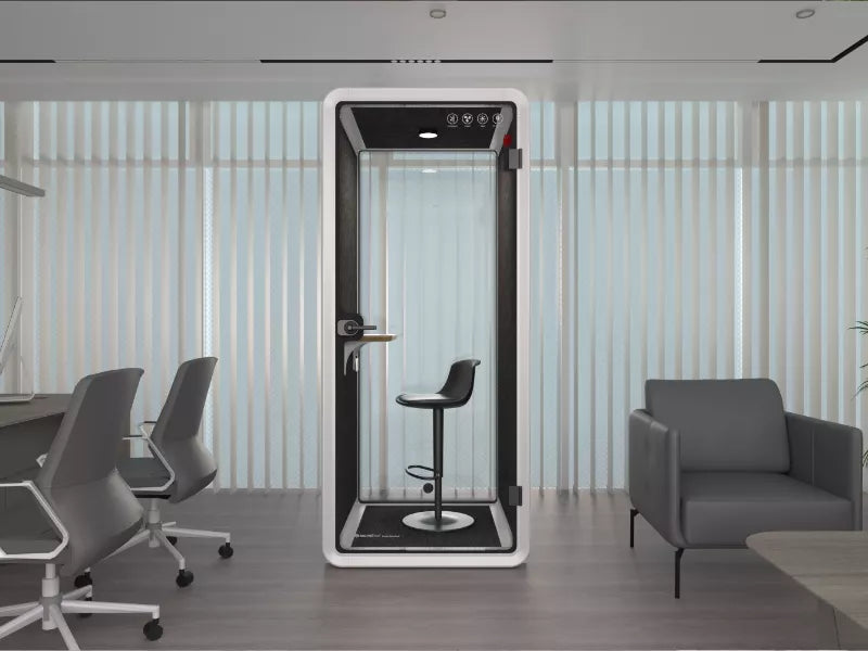 Akustika mierigs kabīne Cubo 234/100/96 balts/dzelts - N1 Home