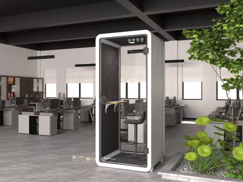 Akustika mierigs kabīne Cubo 234/100/96 balts/dzelts - N1 Home