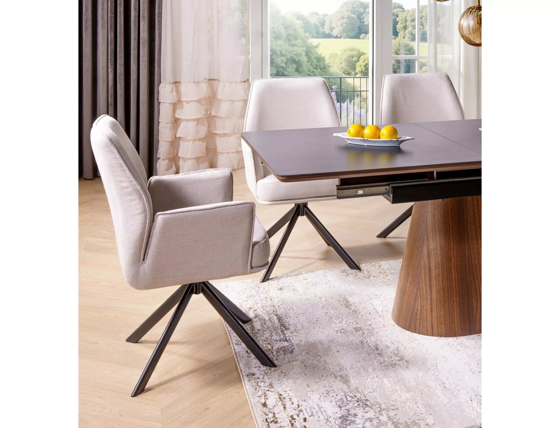 Krēsls MIO 90/58/49 cm gaiši bēšs - N1 Home