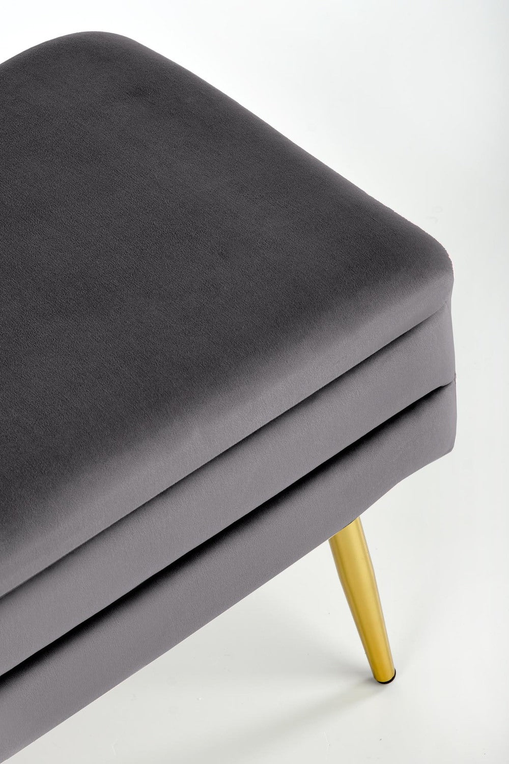 Velūra sols EV 78/42/37 cm pelēks / zelts - N1 Home