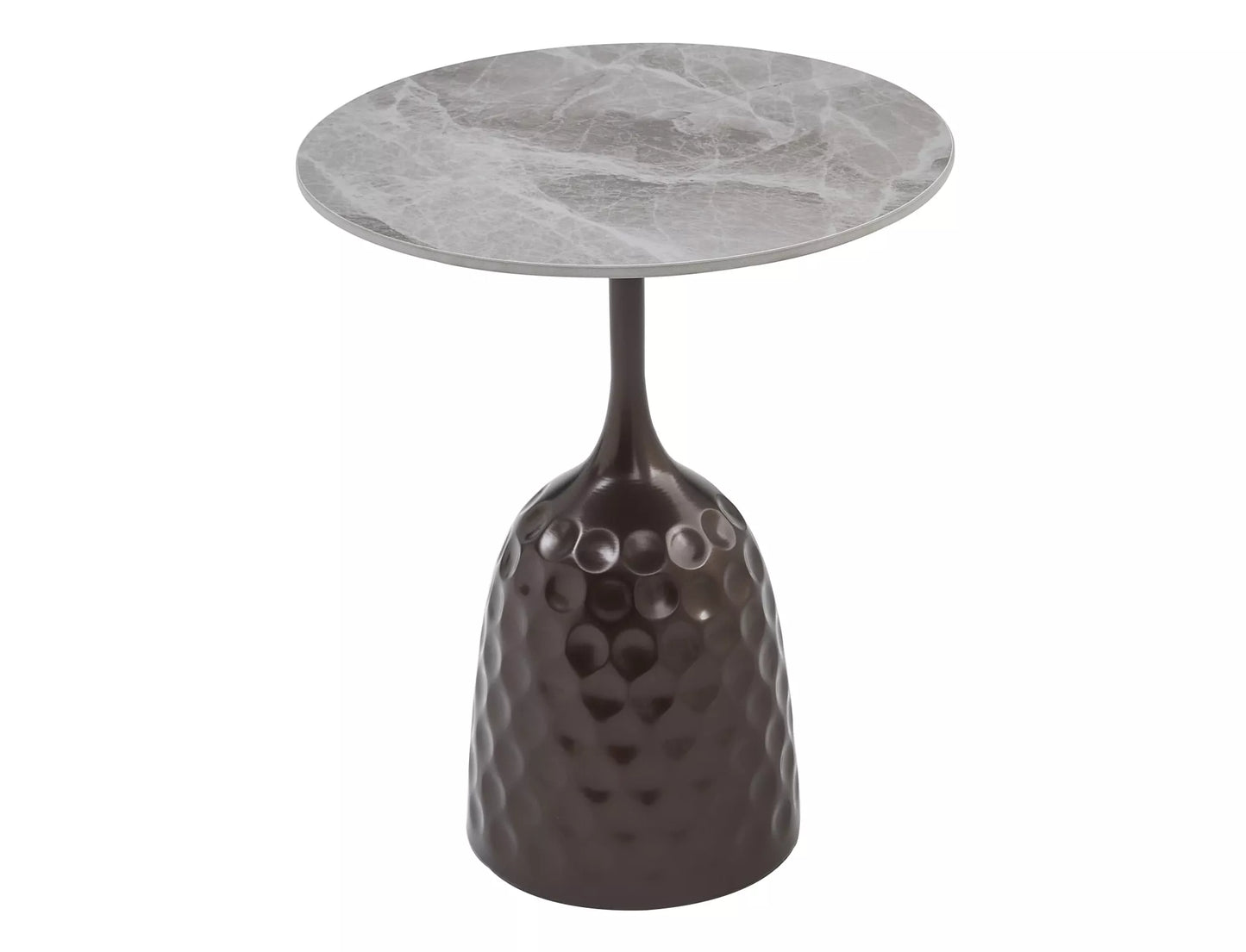 Kafijas galds Muts 60/50 cm bronza/pelēks - N1 Home