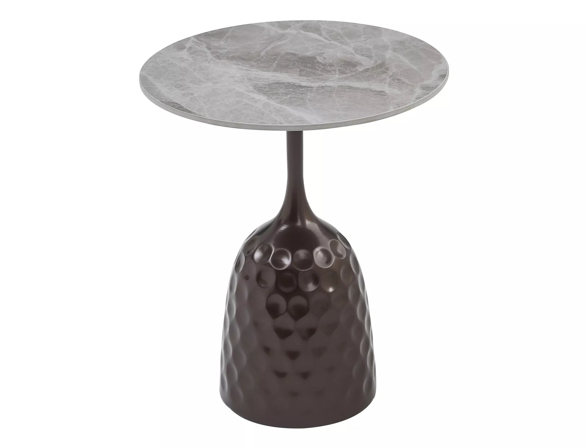 Kafijas galds Muts 60/50 cm bronza/pelēks - N1 Home