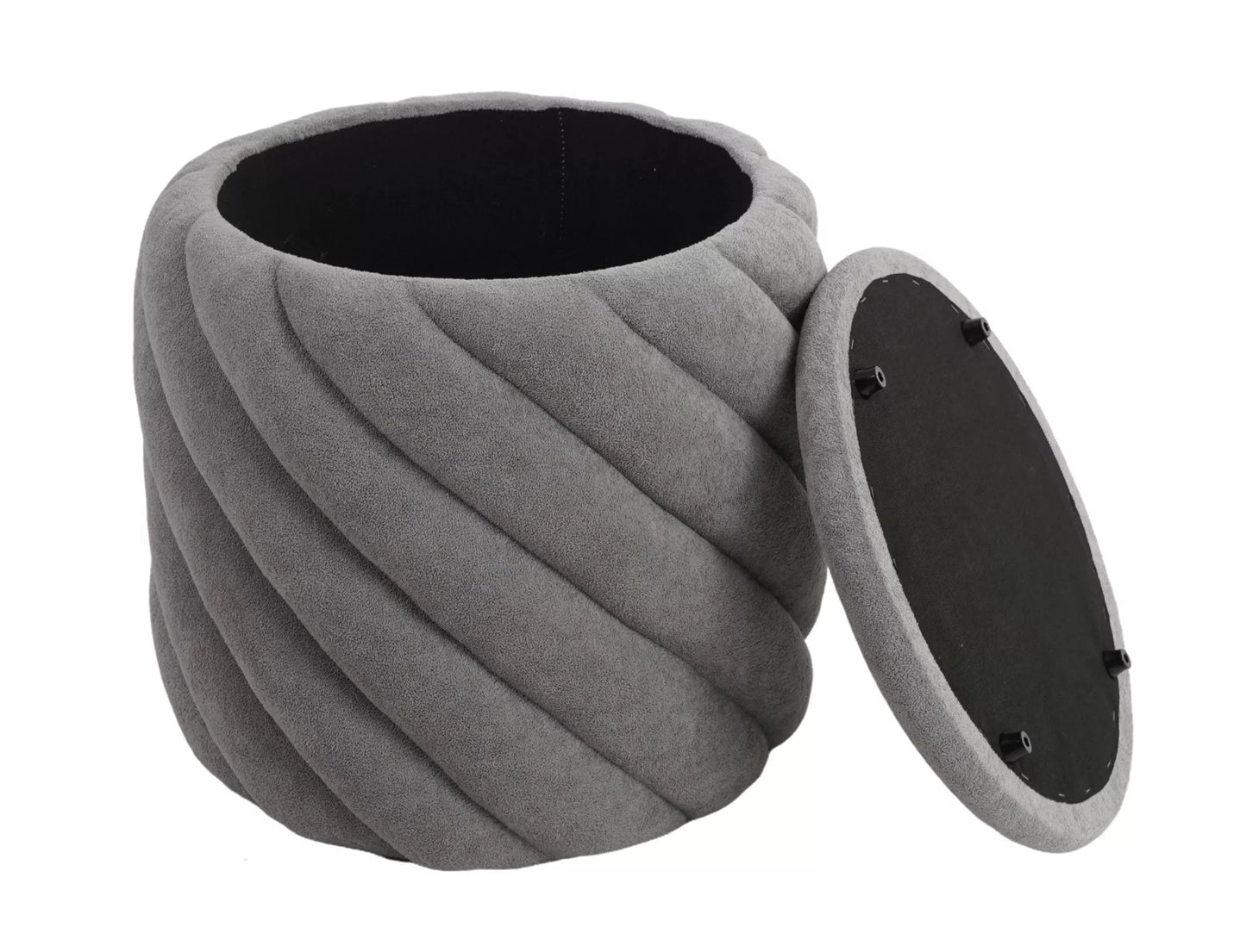 Pufs Pelar 42/41 cm gaiši pelēks - N1 Home