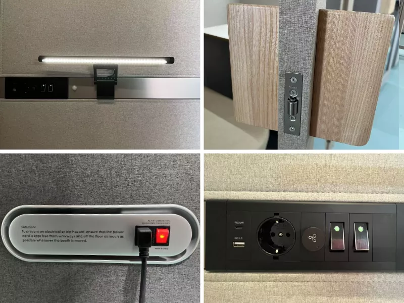 Akustika mierigs kabīne Mon 210/110/90 cm cloud - N1 Home