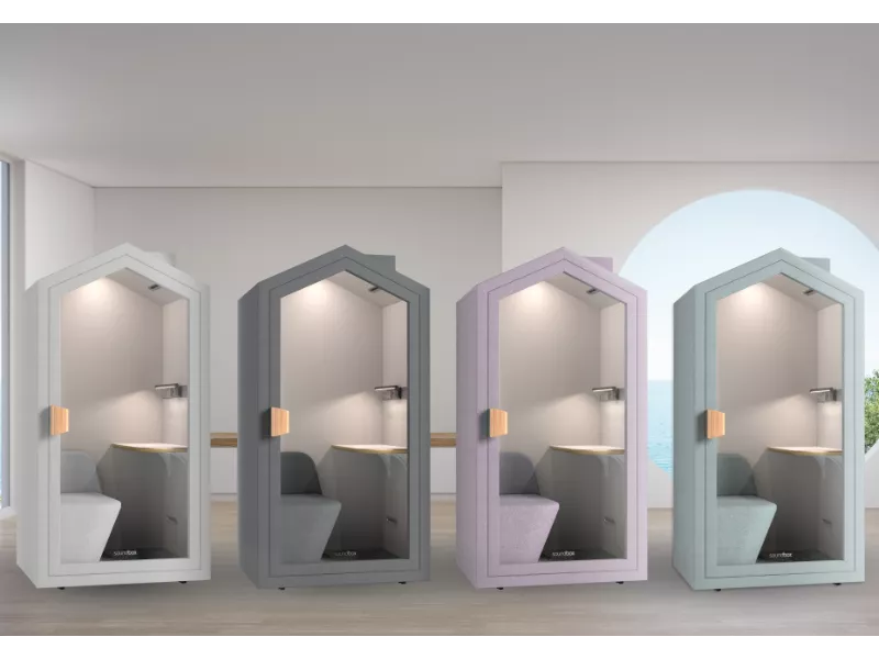 Akustika mierigs kabīne Mon 210/110/90 cm cloud - N1 Home