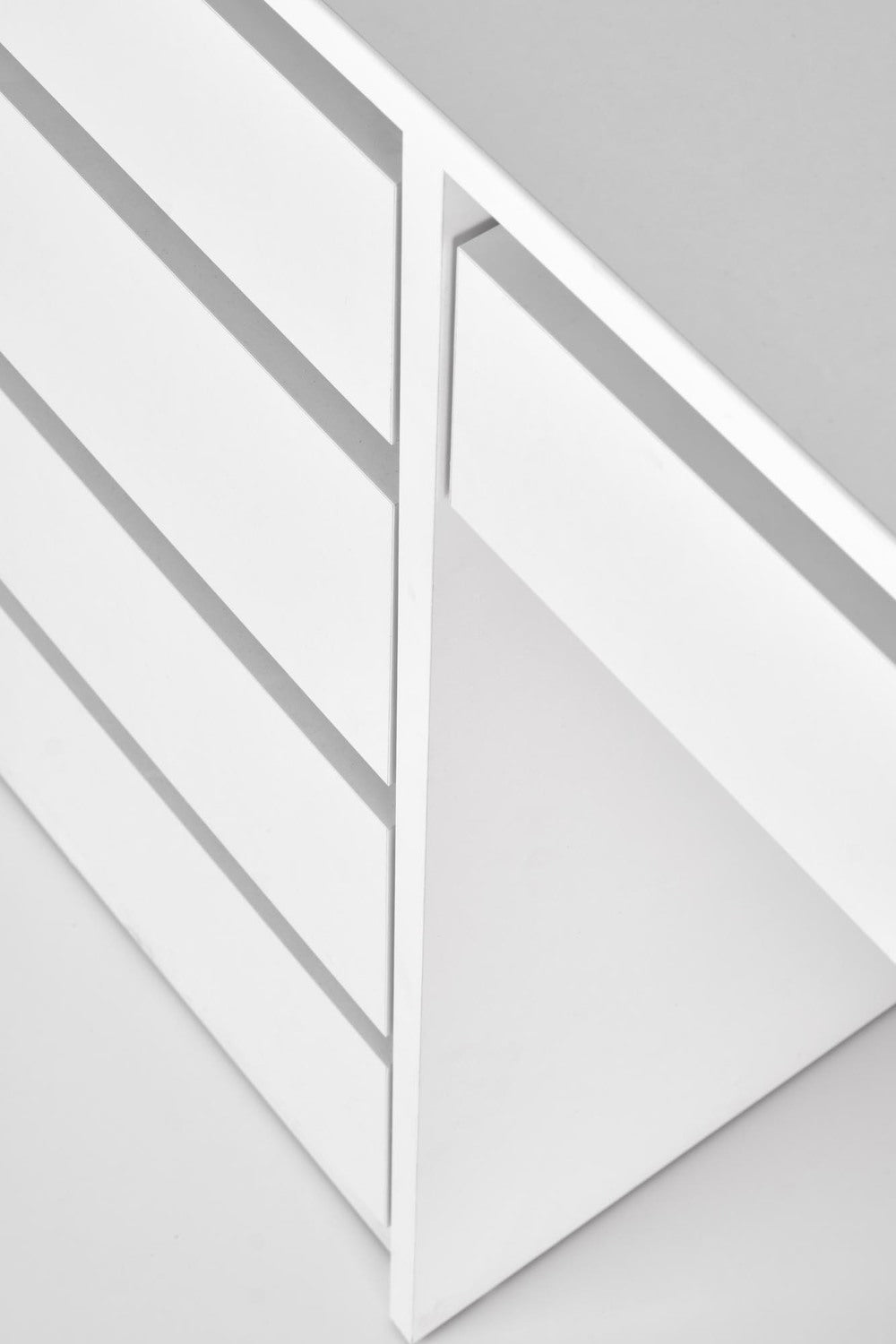 HLM balta konsole ar gaismu 120/55/140 cm - N1 Home