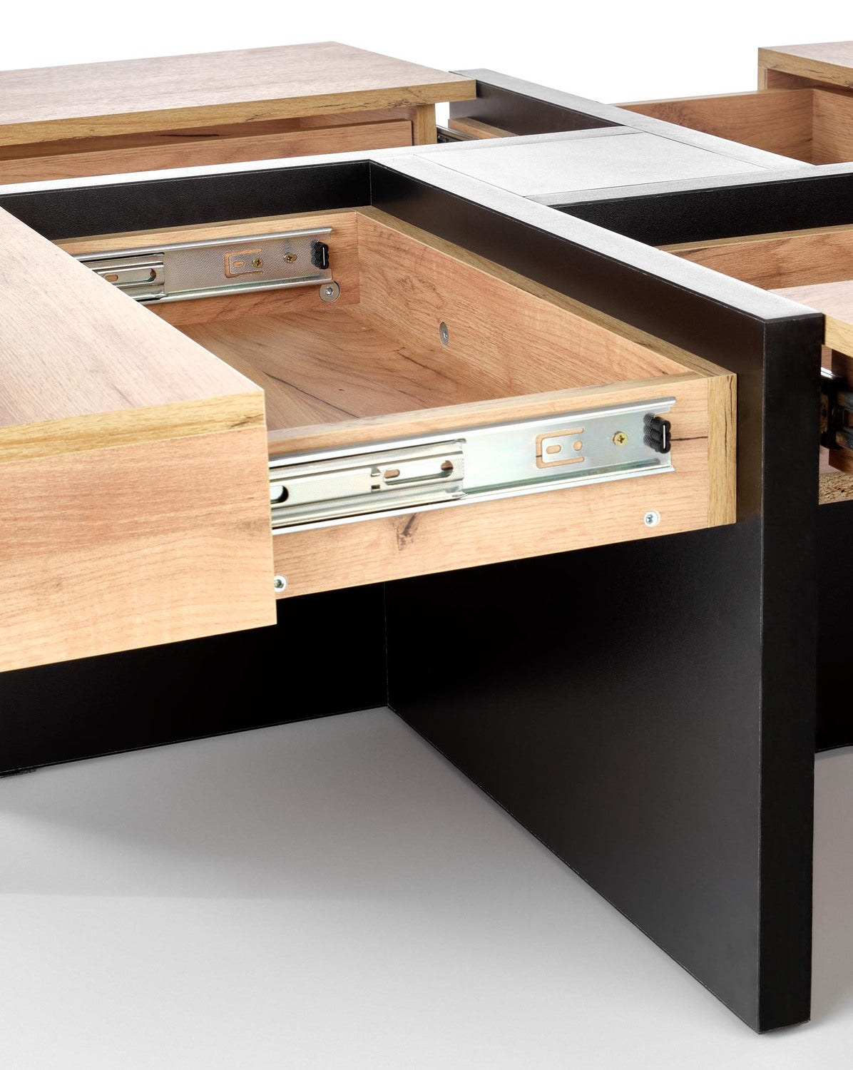 Kafijas galdiņš SL 100/100/47 cm craft ozols /melns - N1 Home