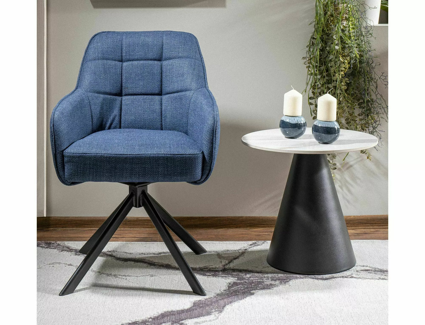 Kafijas galdiņš Hylls 50/46 cm balts/melns - N1 Home