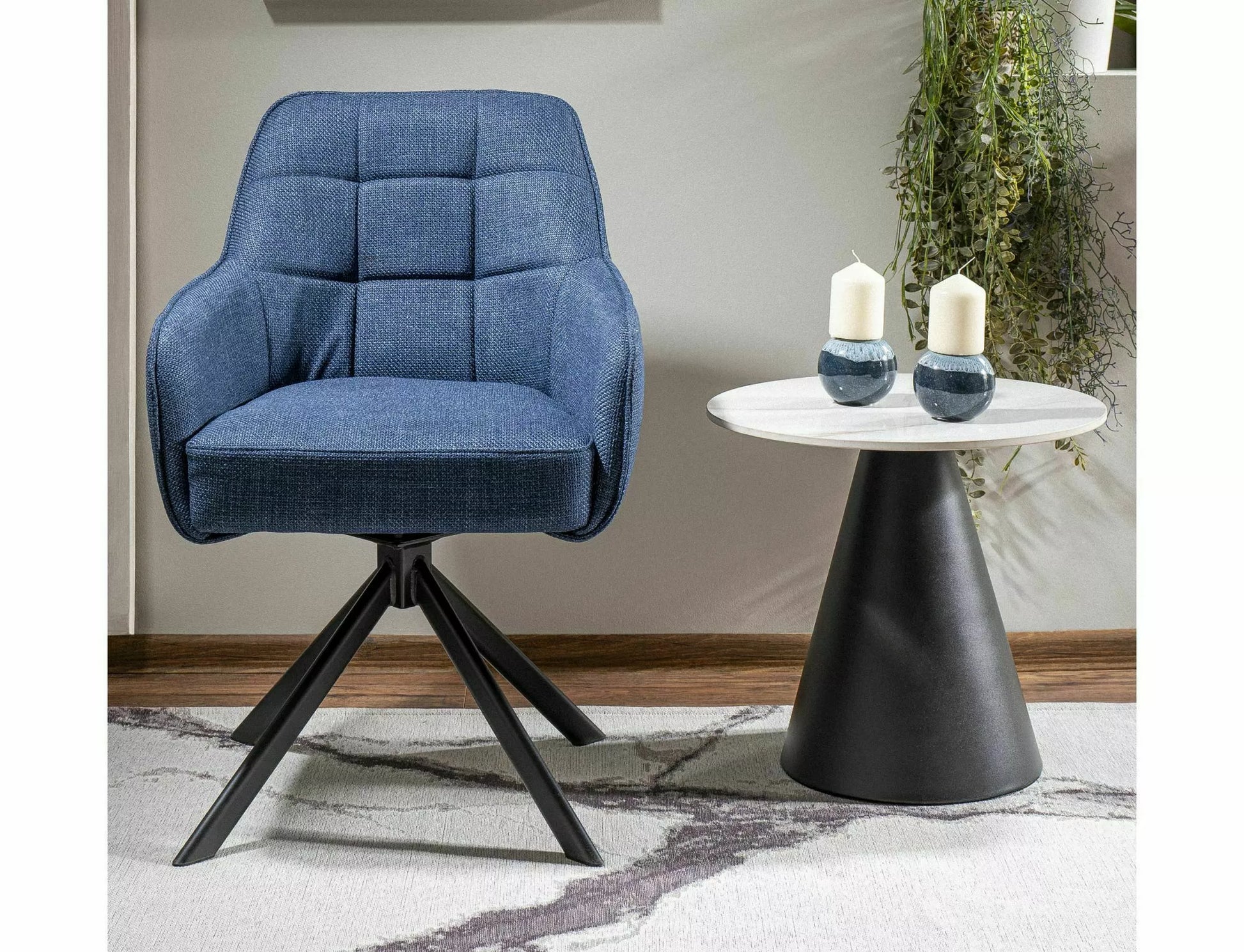 Kafijas galdiņš Hylls 50/46 cm balts/melns - N1 Home