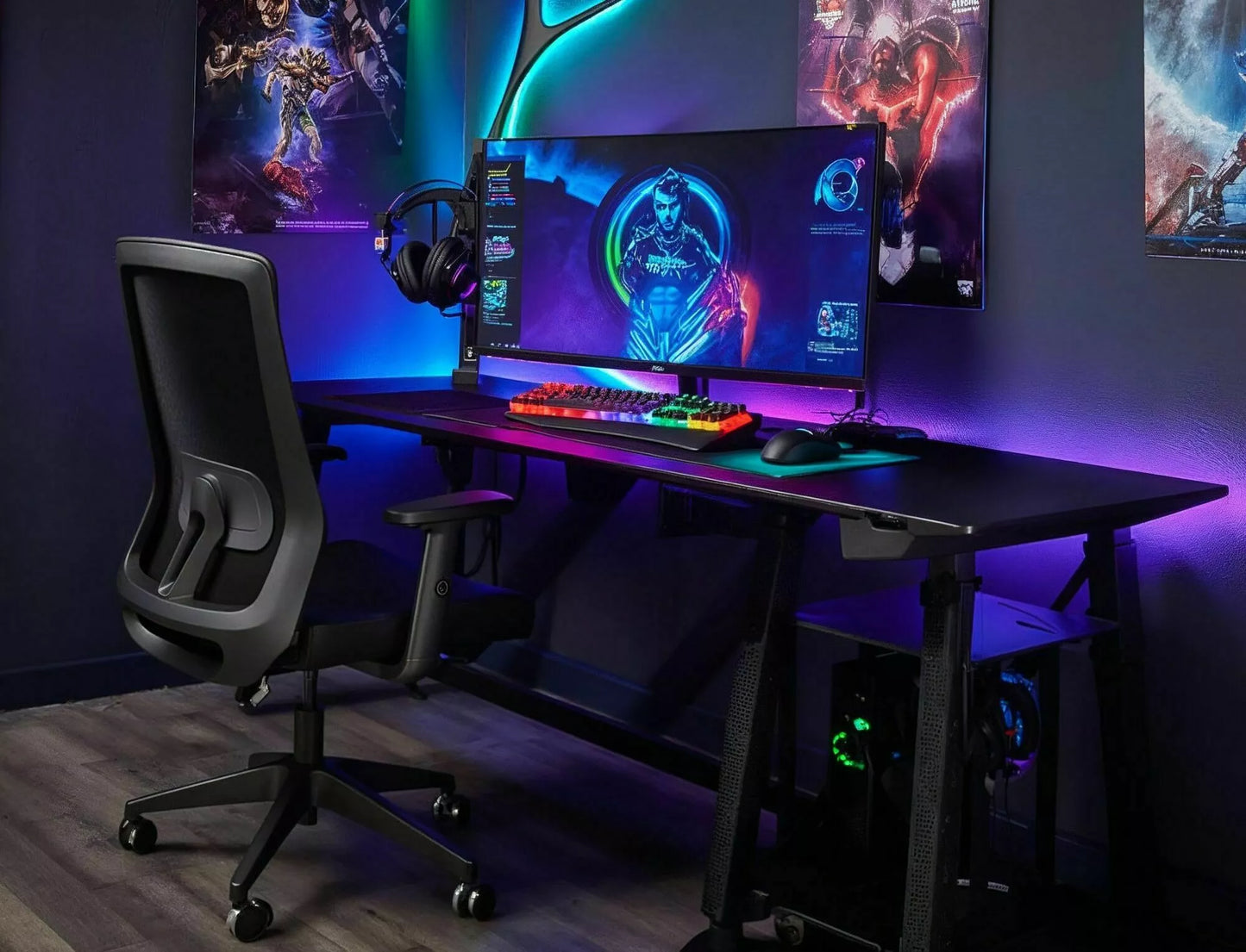 Krēsls Qodo 100/64/45 cm melns