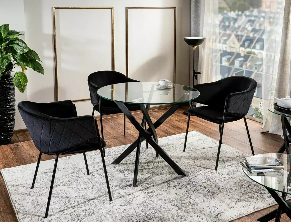 Krēsls ROHO 77/55/47 cm bēšs/melns - N1 Home