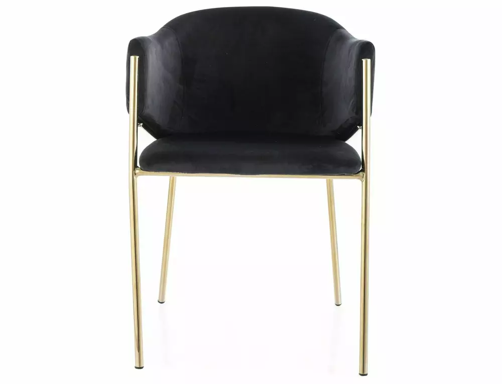 Krēsls ROHO 77/55/47 cm melns/zelts - N1 Home