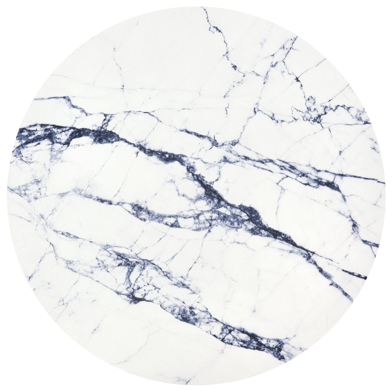 Kafijas galdiņš TM melns/balts marmors 42/41 cm - N1 Home