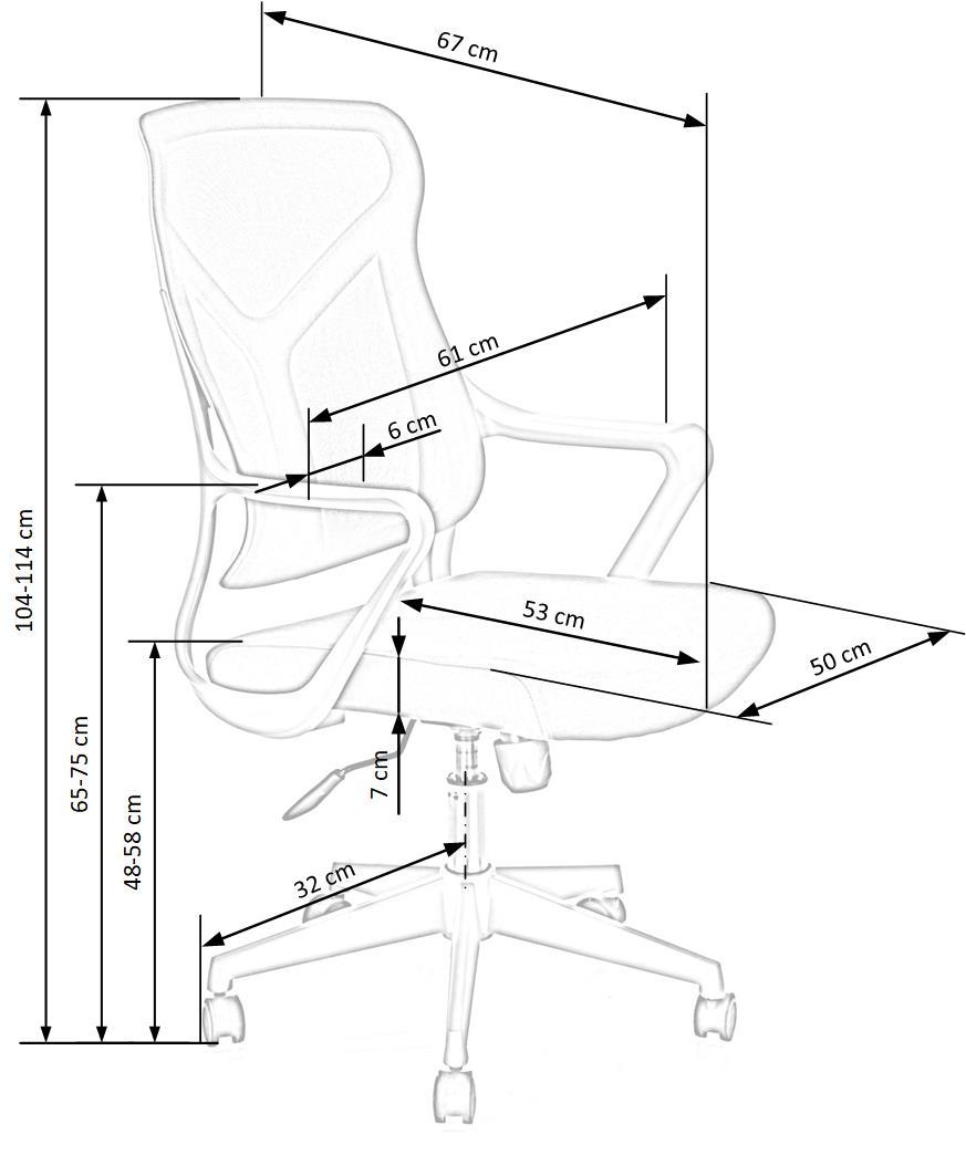 Krēsls San 61/67/104-114/48-58 cm melns - N1 Home