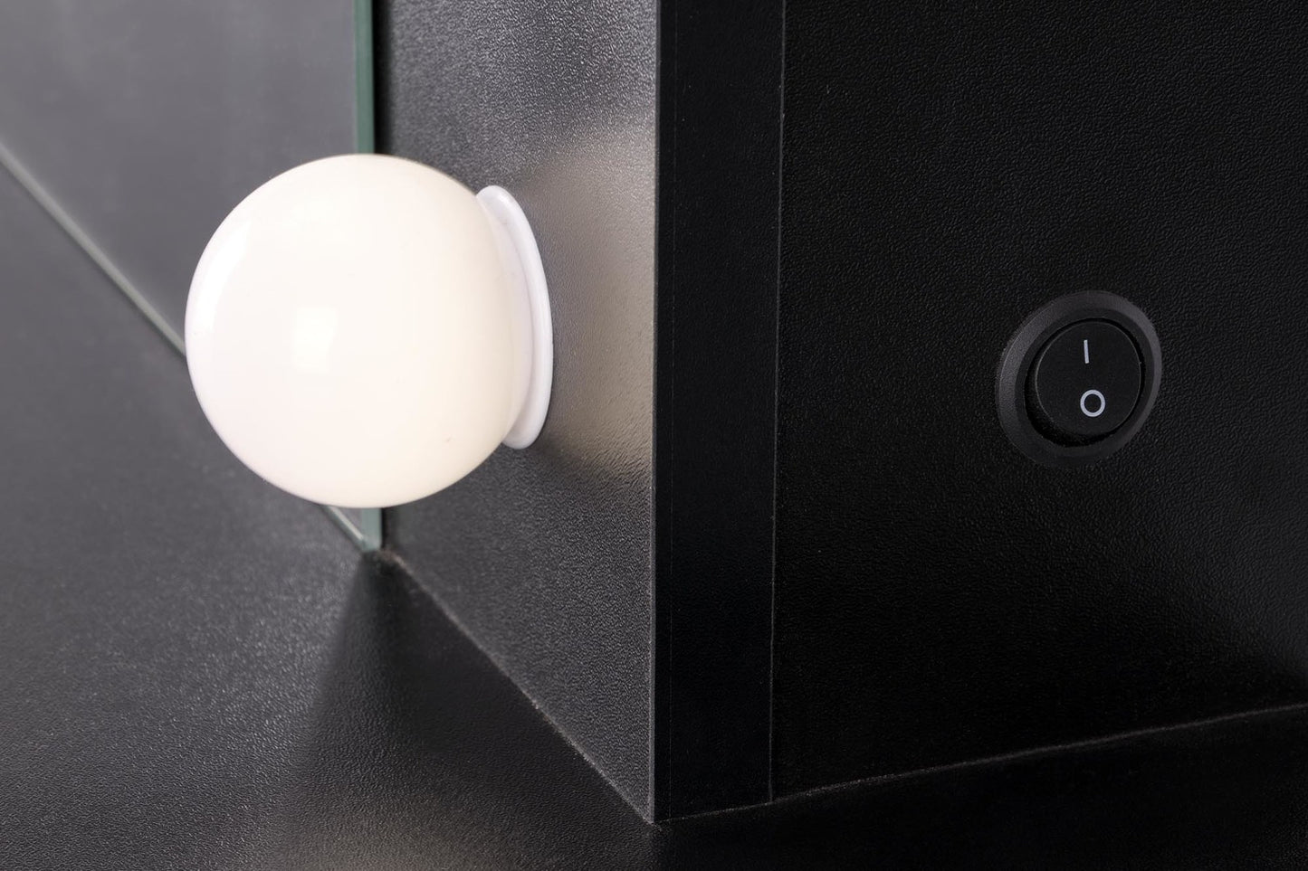 HLL melna konsole ar gaismu 94/43/140 cm - N1 Home