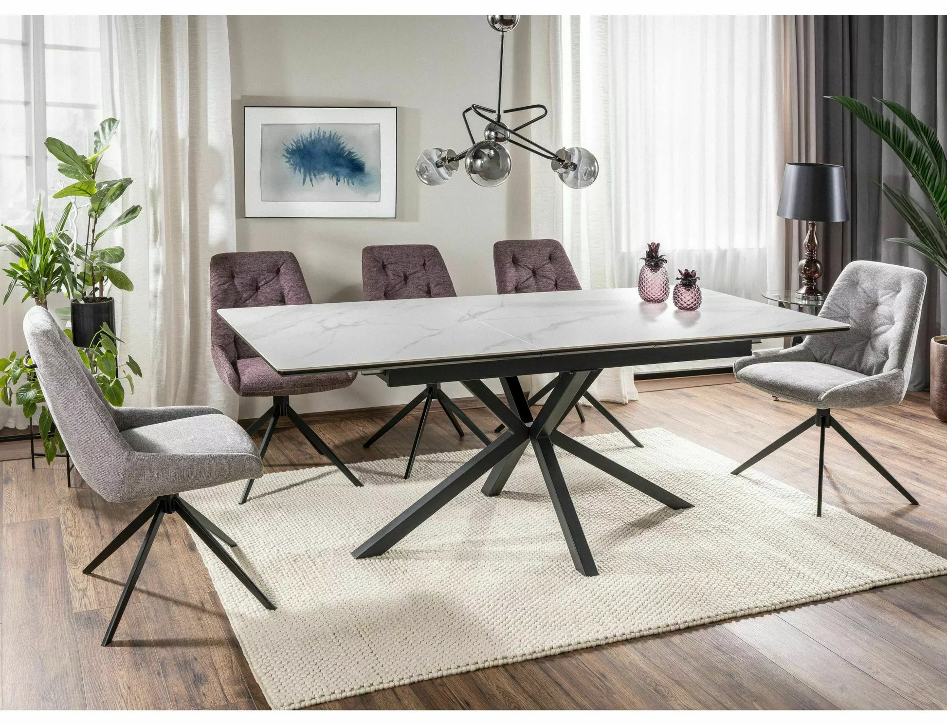 Galds IVO 75/90/160 (200) balts - N1 Home