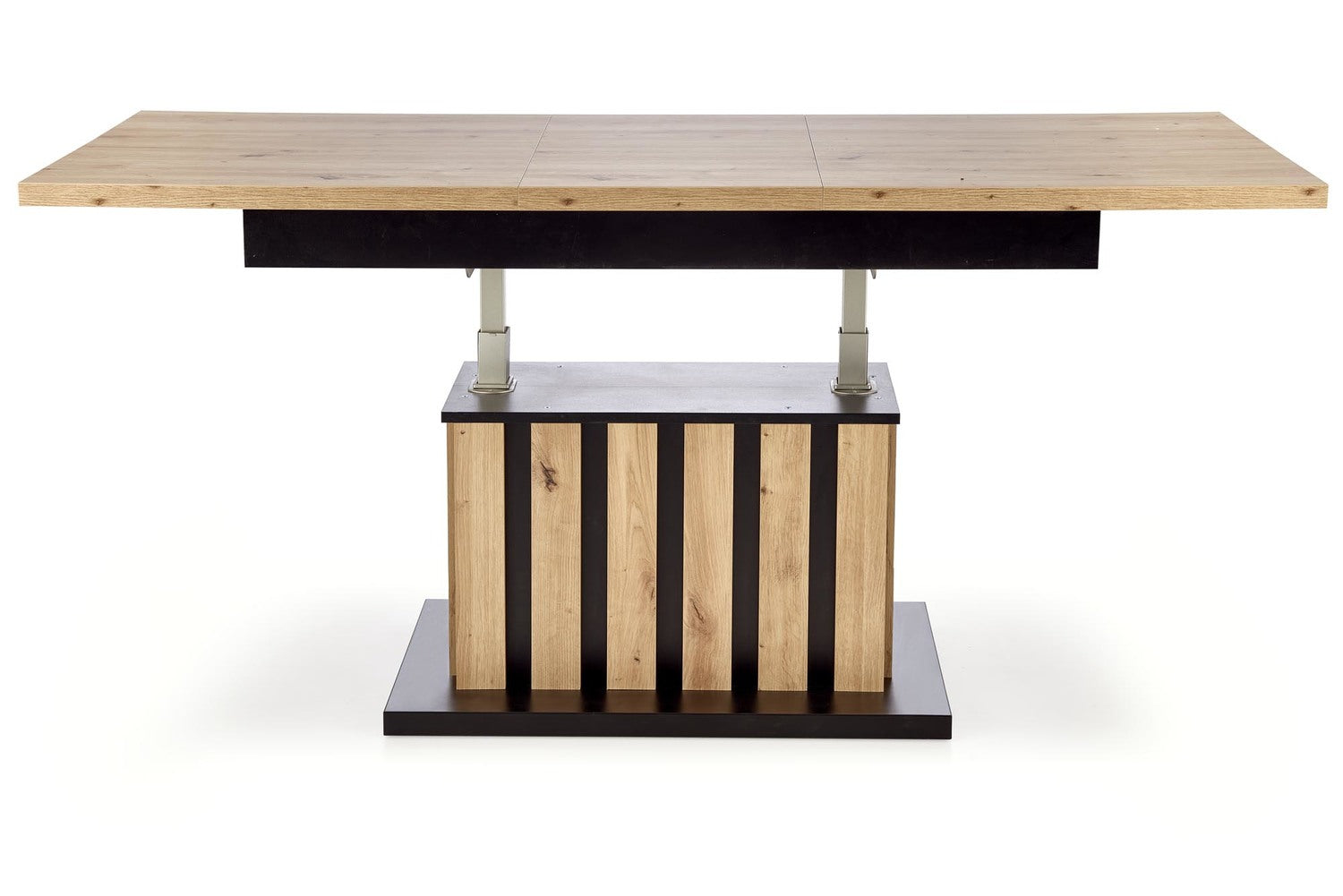 Kafijas galdiņš BR artisan ozols /melns 130-170/65/65-82 cm - N1 Home