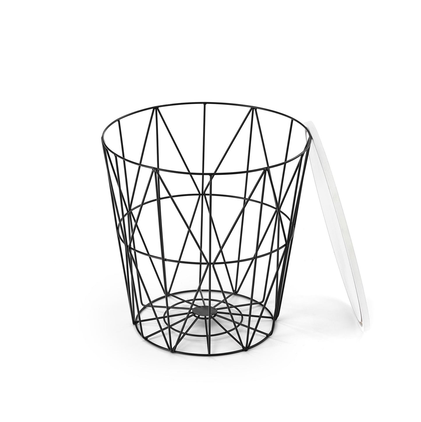 Kafijas galdiņš TM melns/balts marmors 42/41 cm - N1 Home