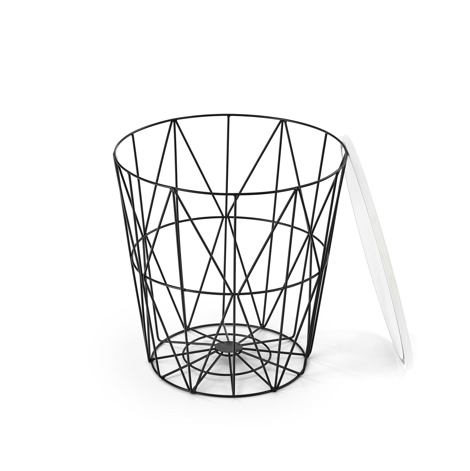 Kafijas galdiņš TM melns/balts marmors 42/41 cm - N1 Home