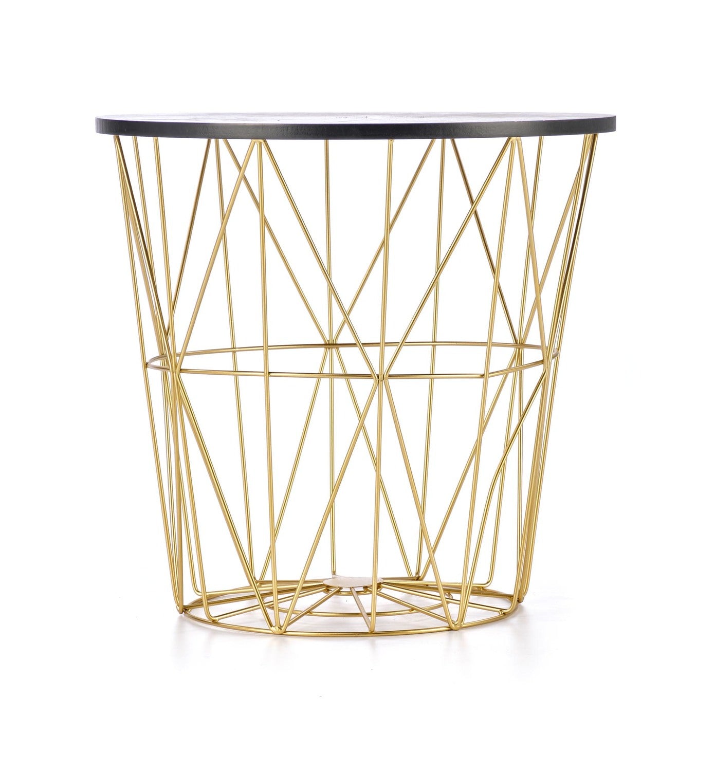 Kafijas galdiņš TM zelts/melns marmors 42/41 cm - N1 Home