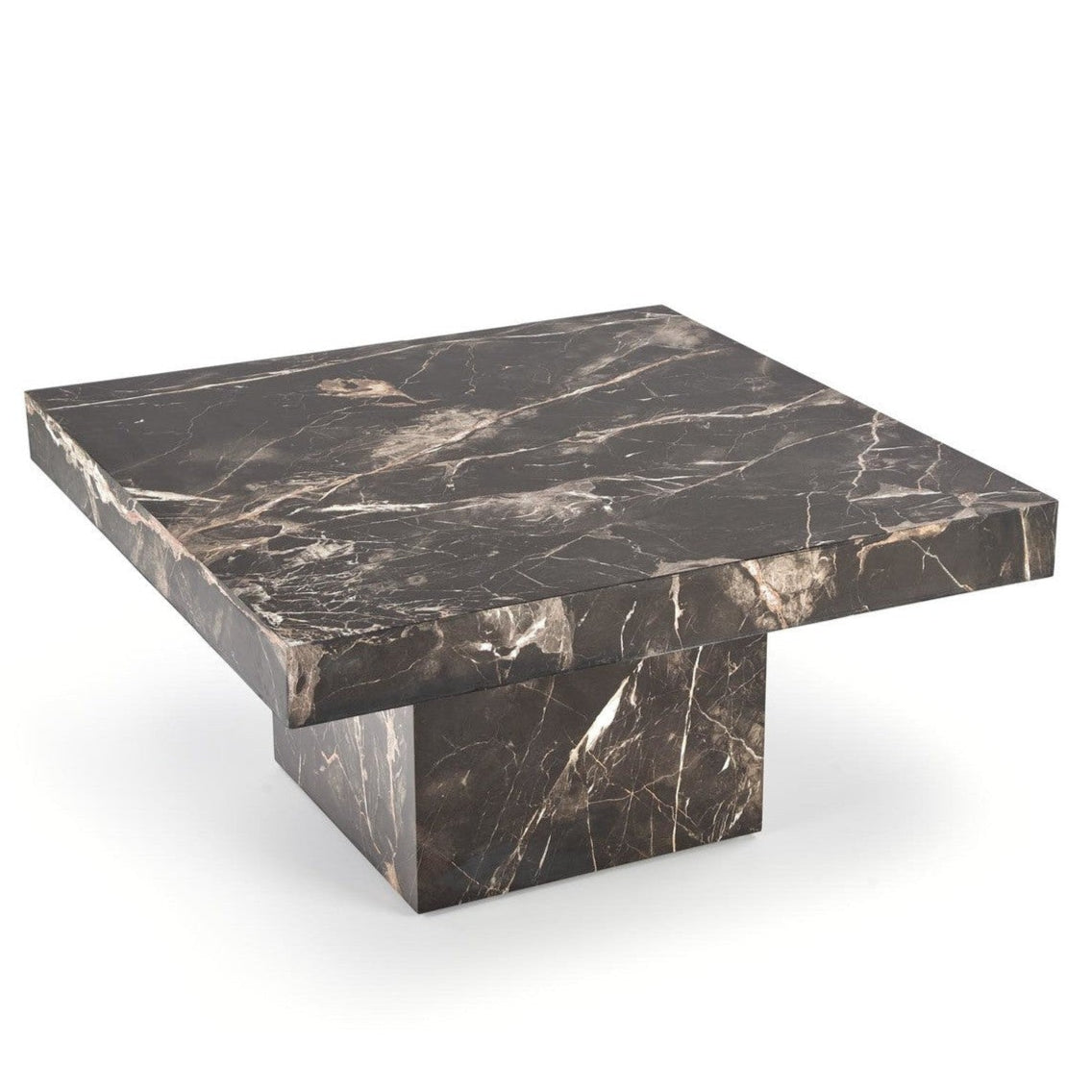 Kafijas galdiņš MN 80/80/41 cm melns marmors - N1 Home