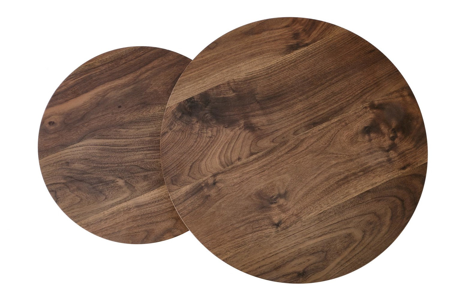 Kafijas galdiņš OR liels 53/45 cm, mazs 43/35 cm riekstkoks/melns - N1 Home