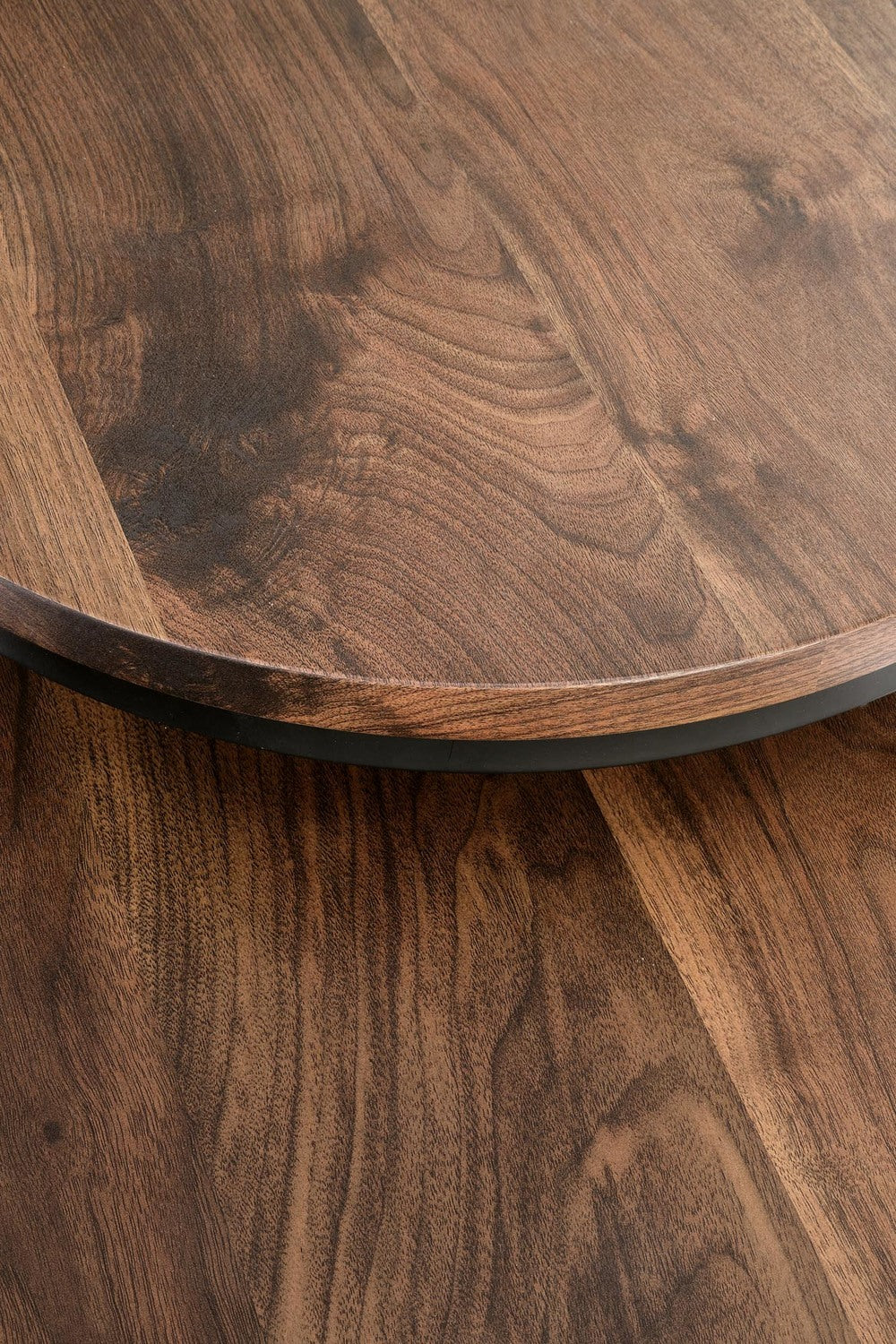 Kafijas galdiņš OR liels 53/45 cm, mazs 43/35 cm riekstkoks/melns - N1 Home