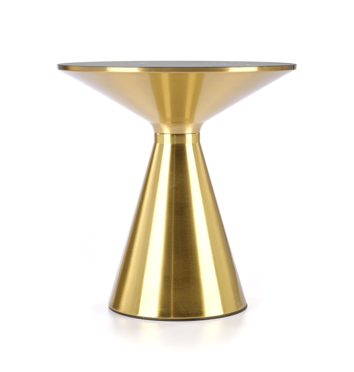 Kafijas galdiņš TR 50/52 cm melns marmors/zelts - N1 Home