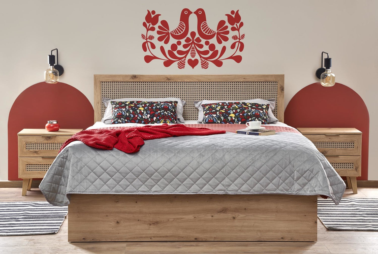 Gulta Deli 165/205/100 cm ozols - N1 Home