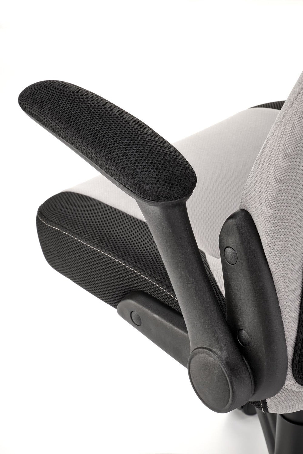 LM grozāmais krēsls 65/60/110-120/48-58 cm melns/pelēks - N1 Home