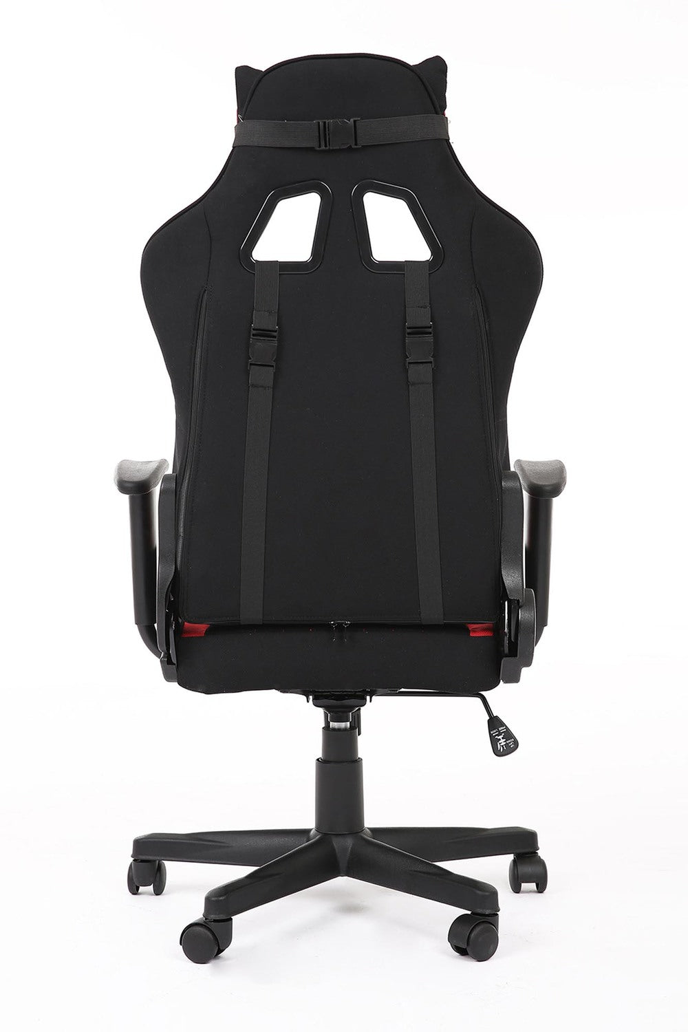 Krēsls Cay 64/60/118-128/48-58 cm sarkans/melns - N1 Home