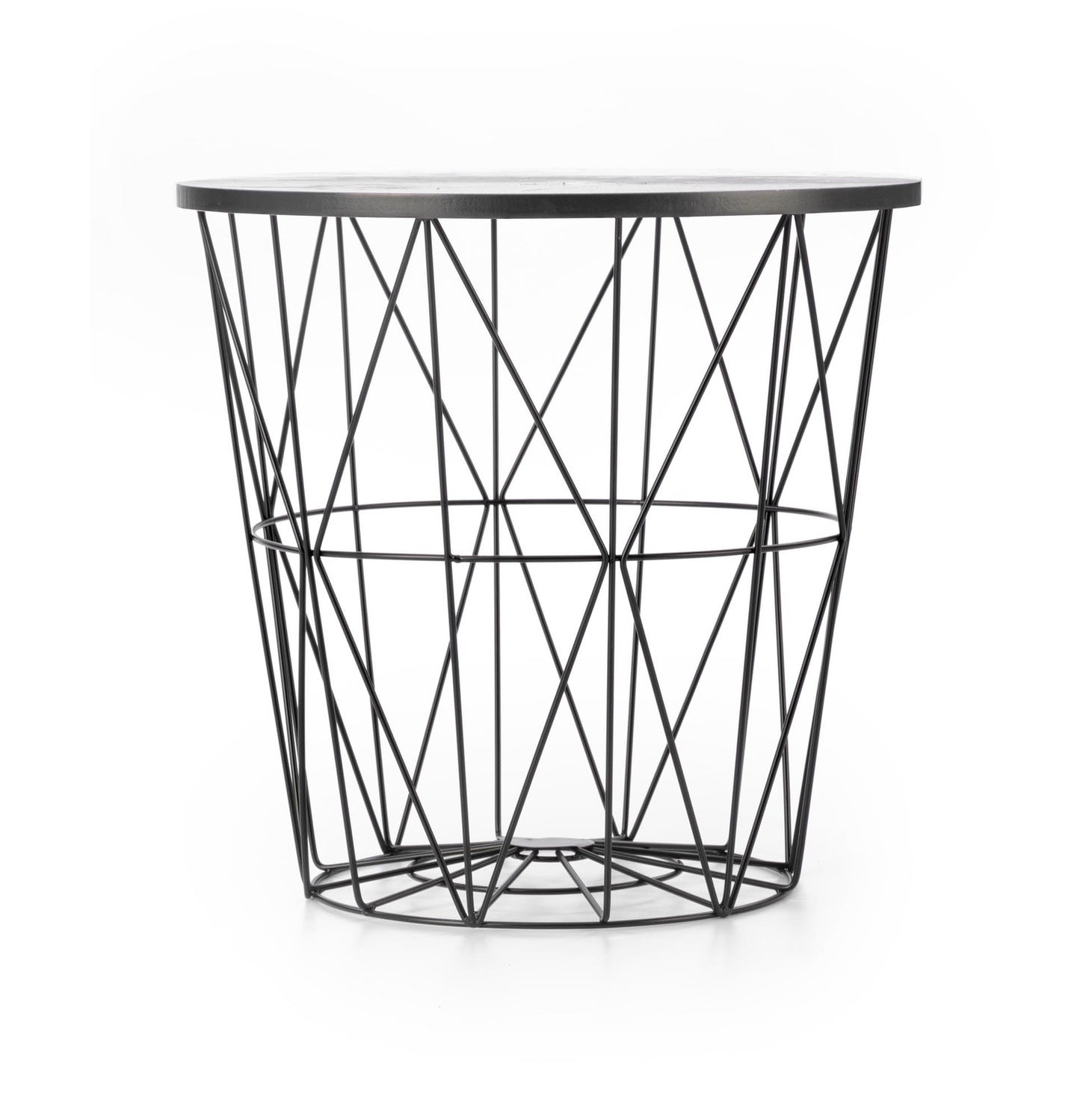 Kafijas galdiņš TM melns/melns marmors 42/41 cm - N1 Home