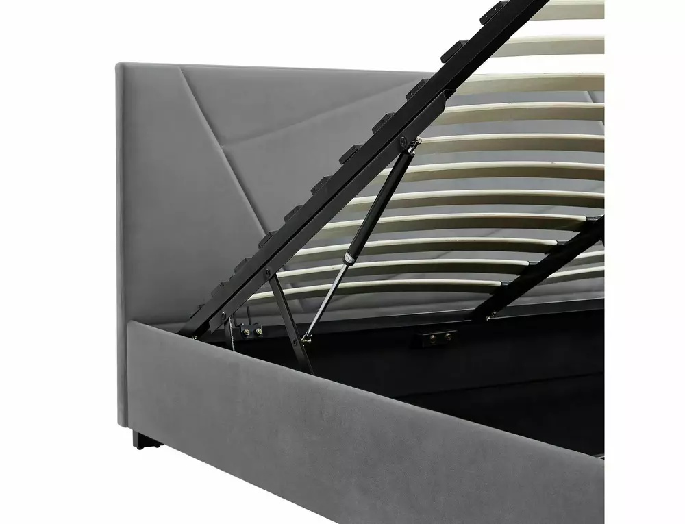 Gulta SAMIR 140x200, 160x200 cm pelēks - N1 Home