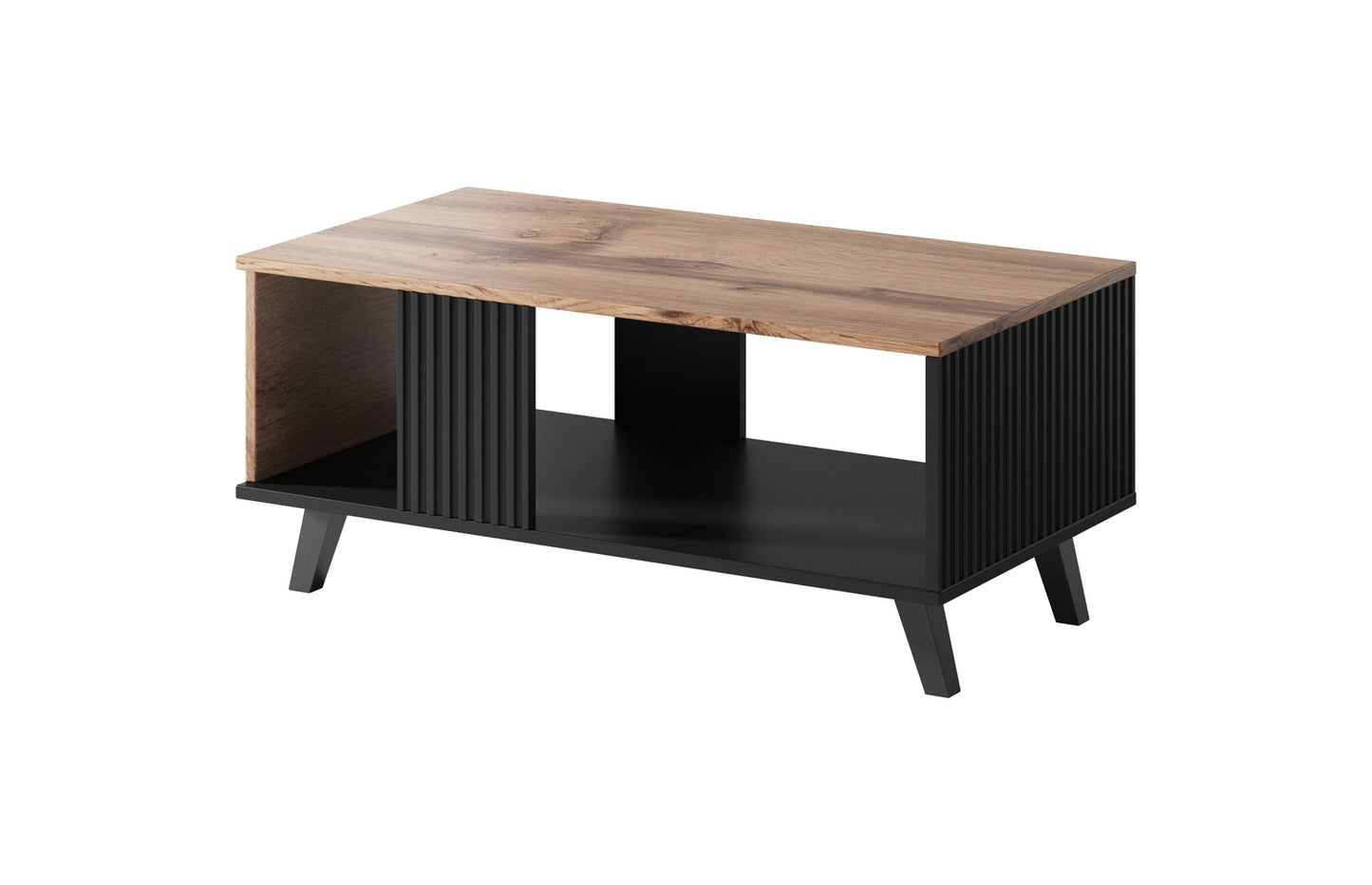 Kafijas galdiņš Berlin 92/50/40 cm Votan ozols/melns - N1 Home