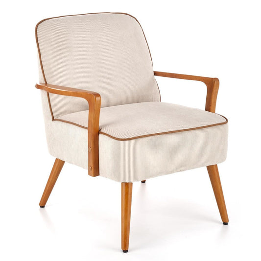 Krēsls Past 66/69/76/45 cm gaiši bēšs/gaišs valrieksts - N1 Home