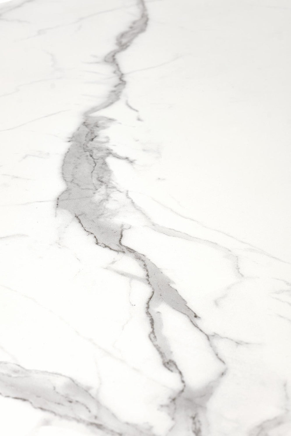 Galds 160/90/76 cm balts marmors/tumši pelēks/melns - N1 Home