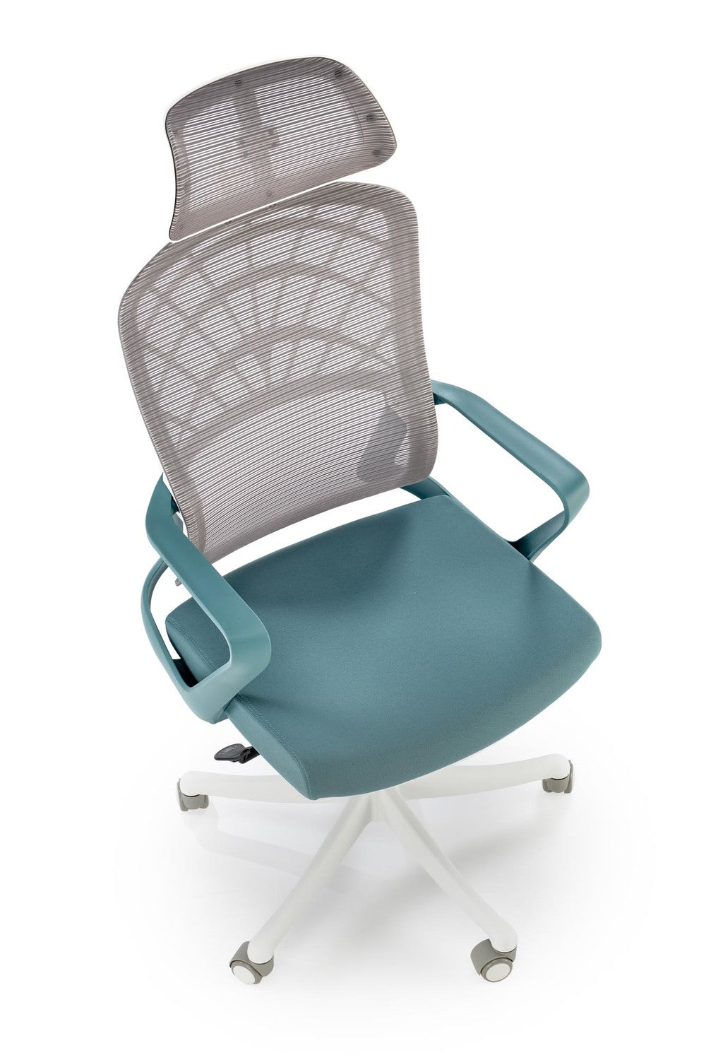 Krēsls Ves 59/59/115-121/45-51 cm tirkīza/balta - N1 Home