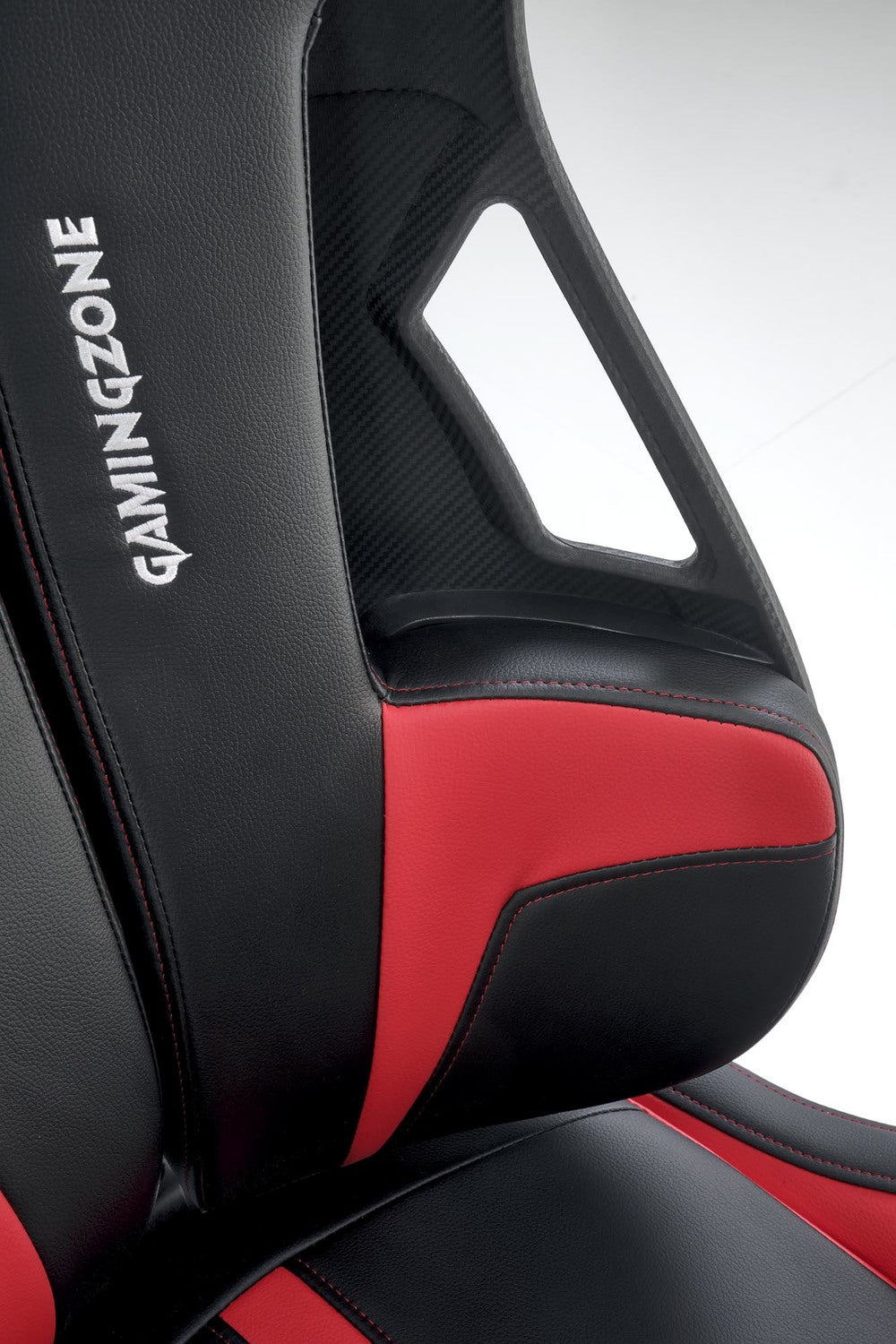 Krēsls Nit 66/68/130-137/44-51 cm melns/sarkans - N1 Home