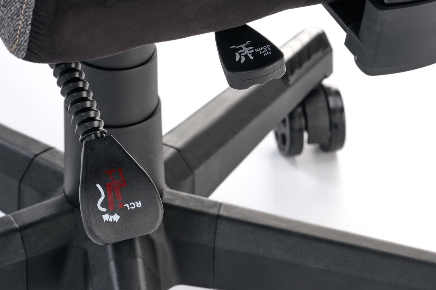 Krēsls Nit 66/68/130-137/44-51 cm melns/pelēks - N1 Home