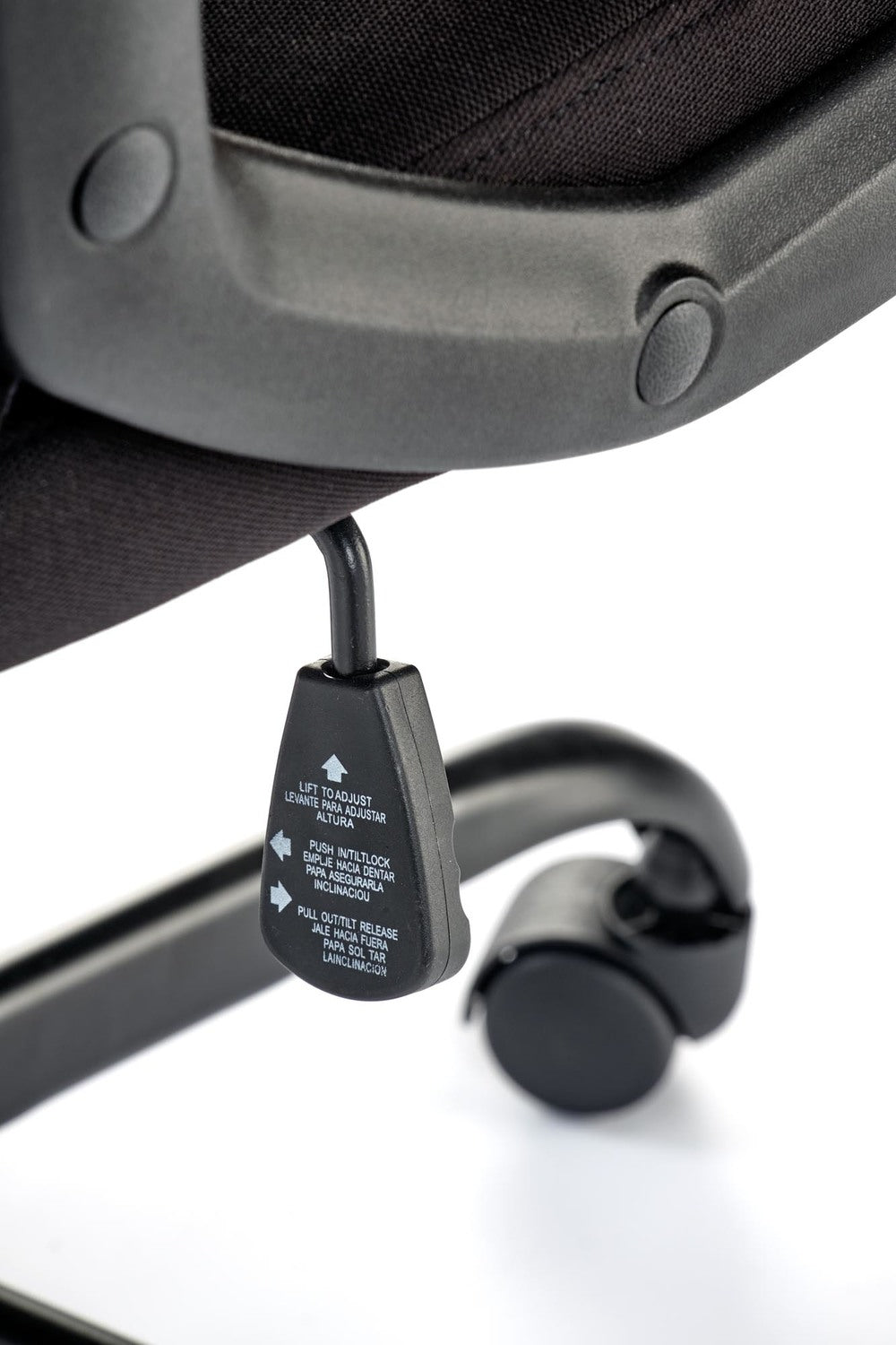 Krēsls Jen 65/70/115-125/43-53 cm melns/pelēks - N1 Home