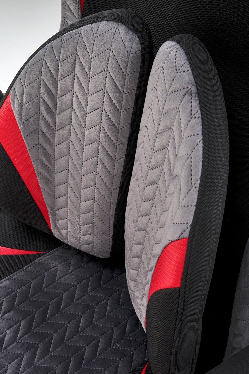 Krēsls Jen 65/70/115-125/43-53 cm melns/pelēks - N1 Home