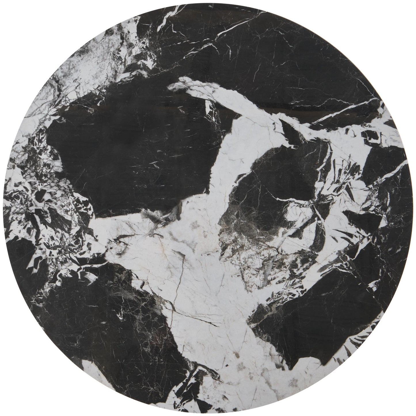 Kafijas galds (2) 70/46 un 50/41 cm melns marmors/melns - N1 Home