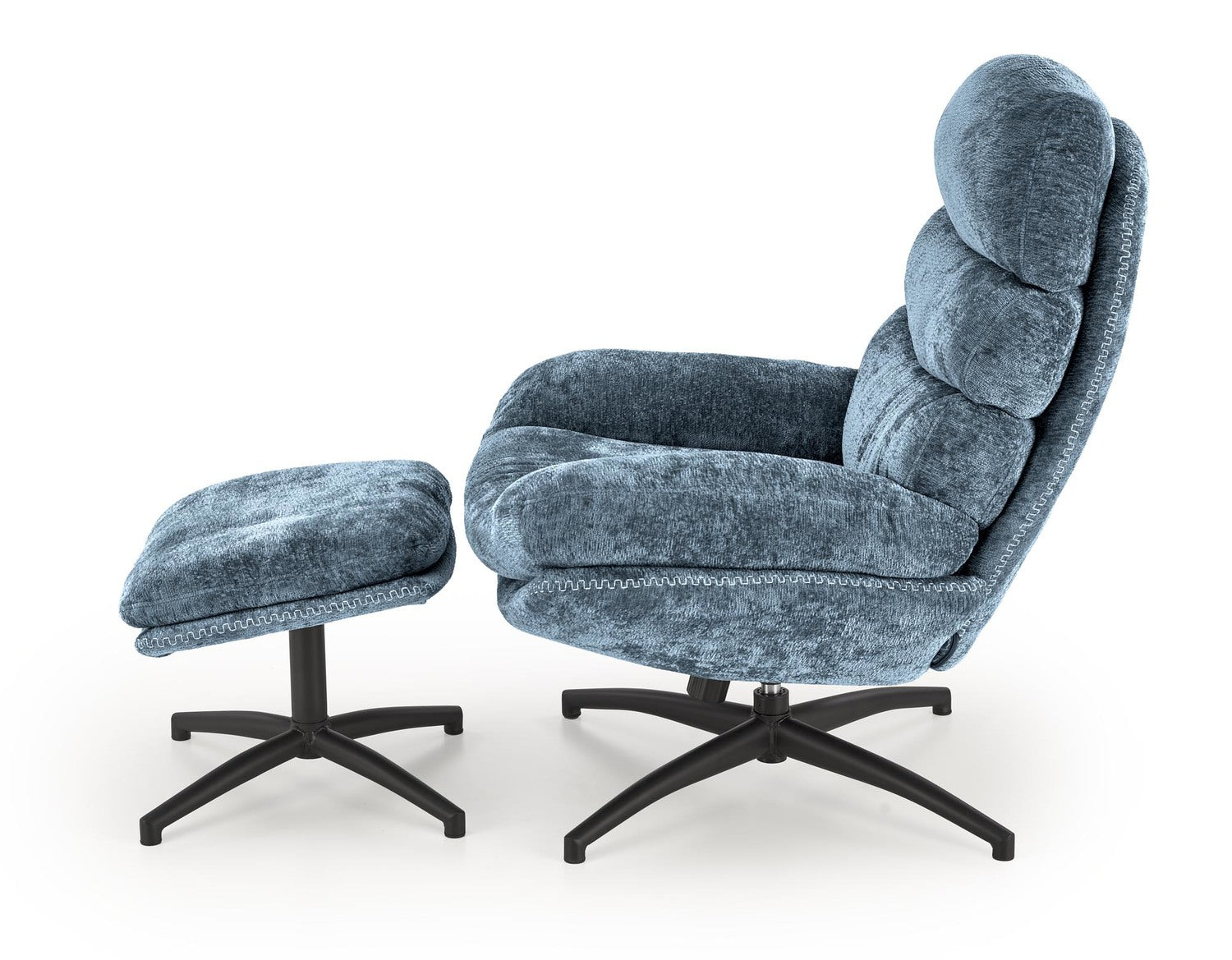 Atzveltnes krēsls Napa 80/90/100/45 cm zils - N1 Home