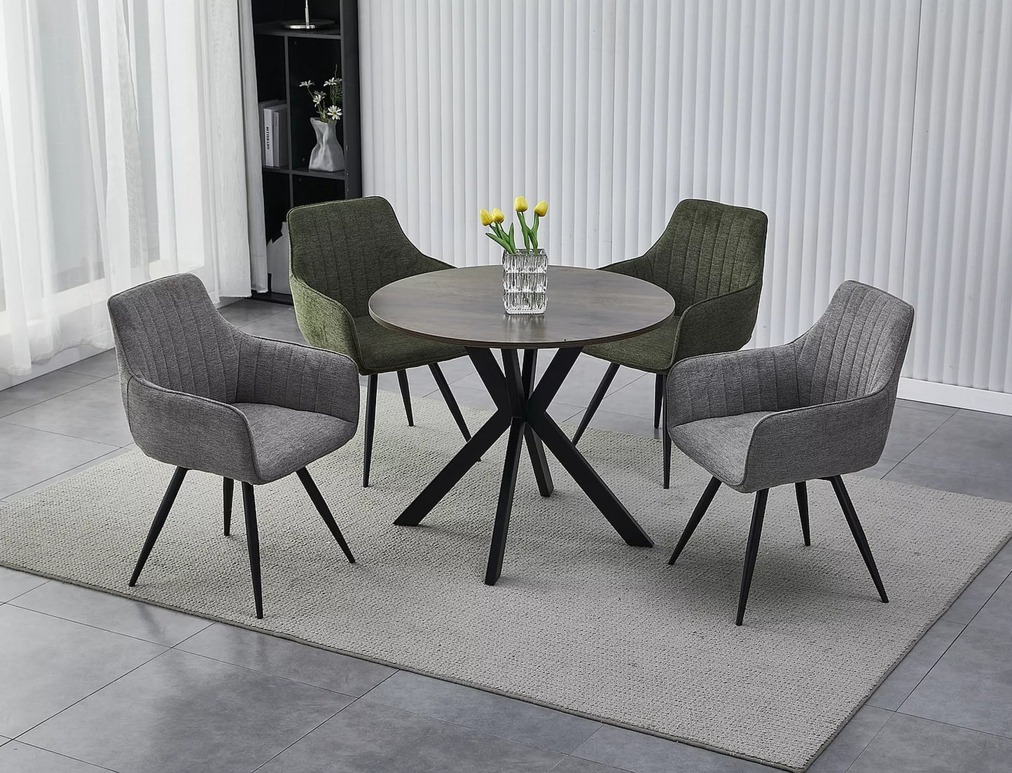 Krēsls Bally 84/56/45 cm olīva - N1 Home