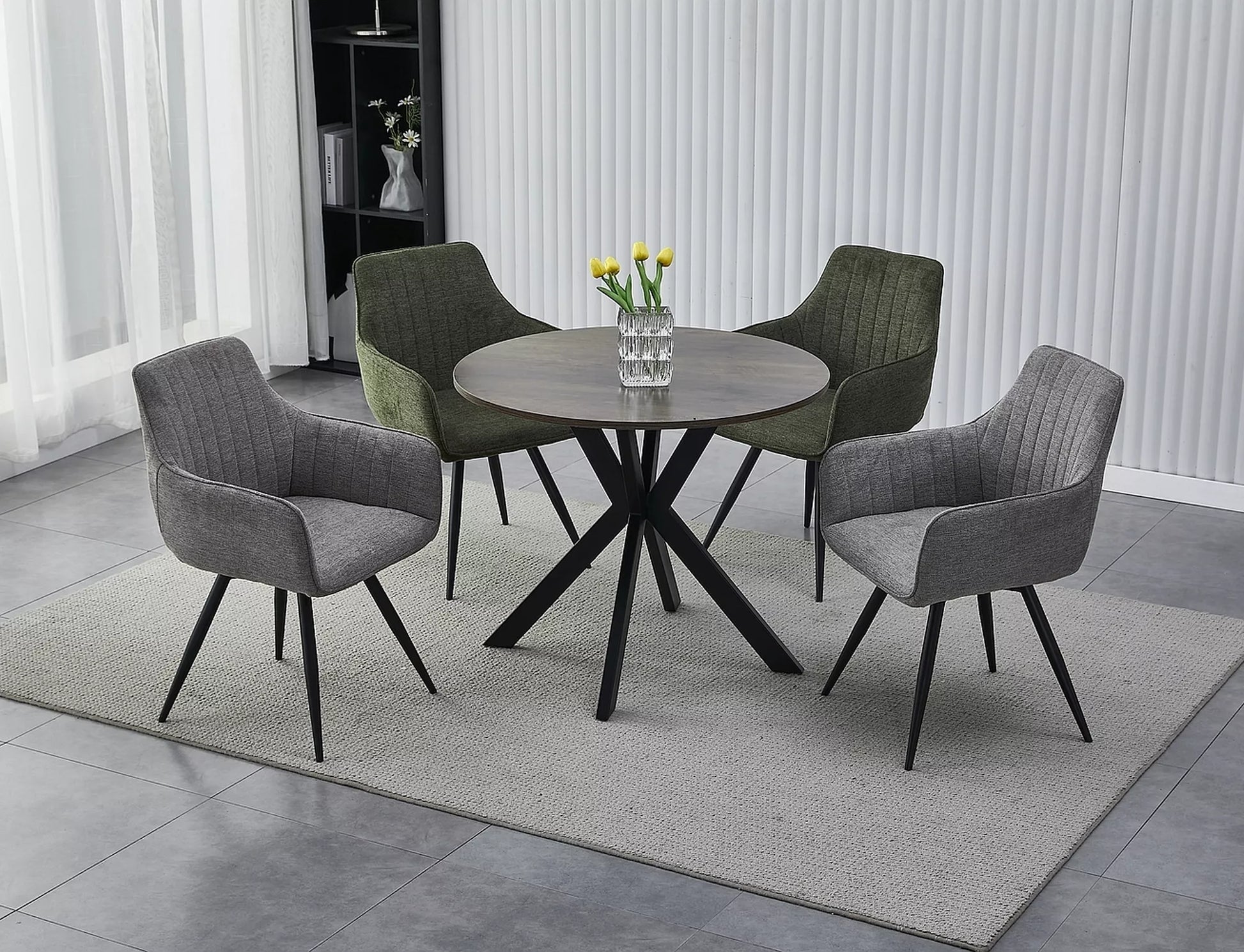 Krēsls Bally 84/56/45 cm olīva - N1 Home