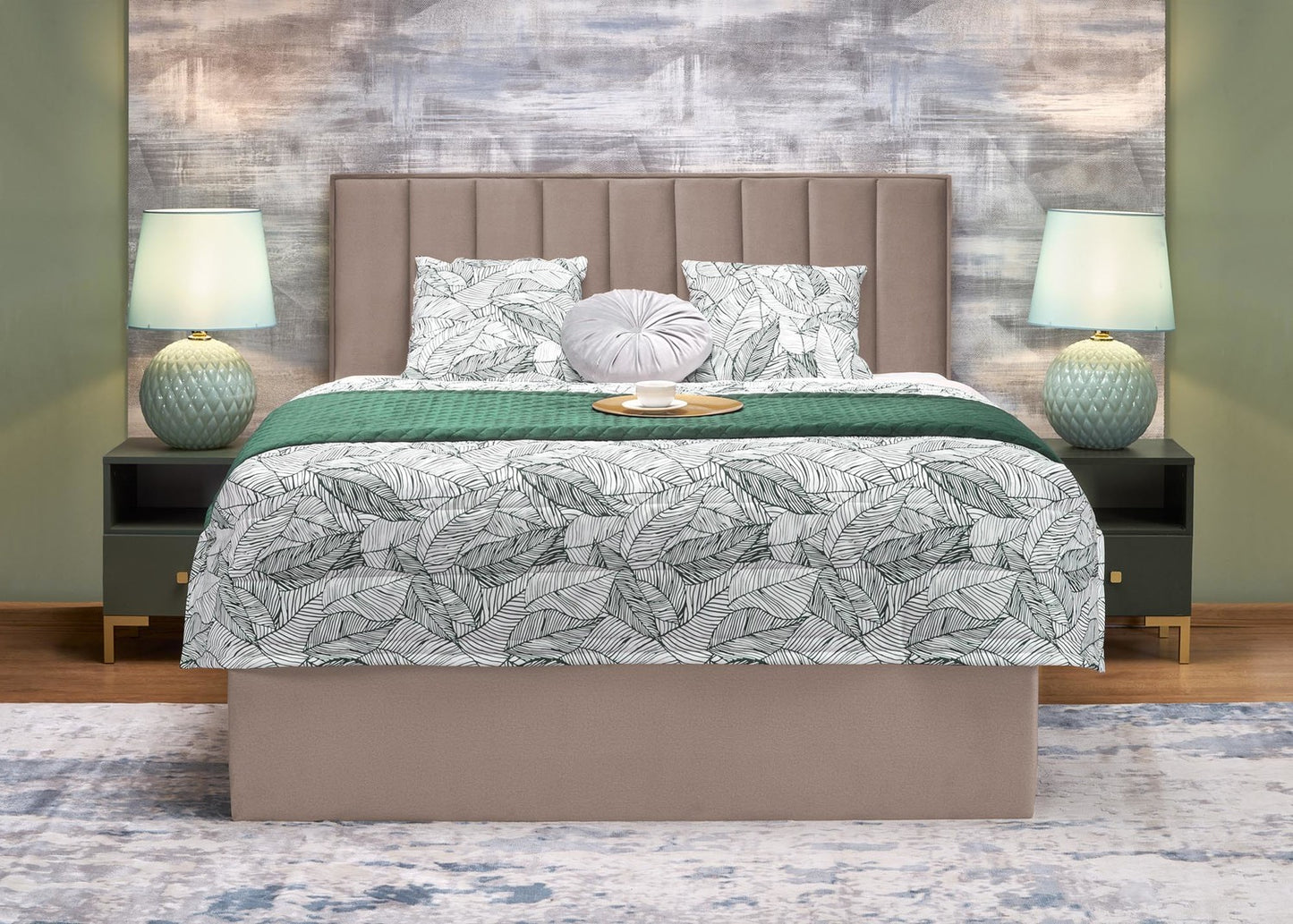 Gulta Asen 162/210/121 cm bēšs - N1 Home