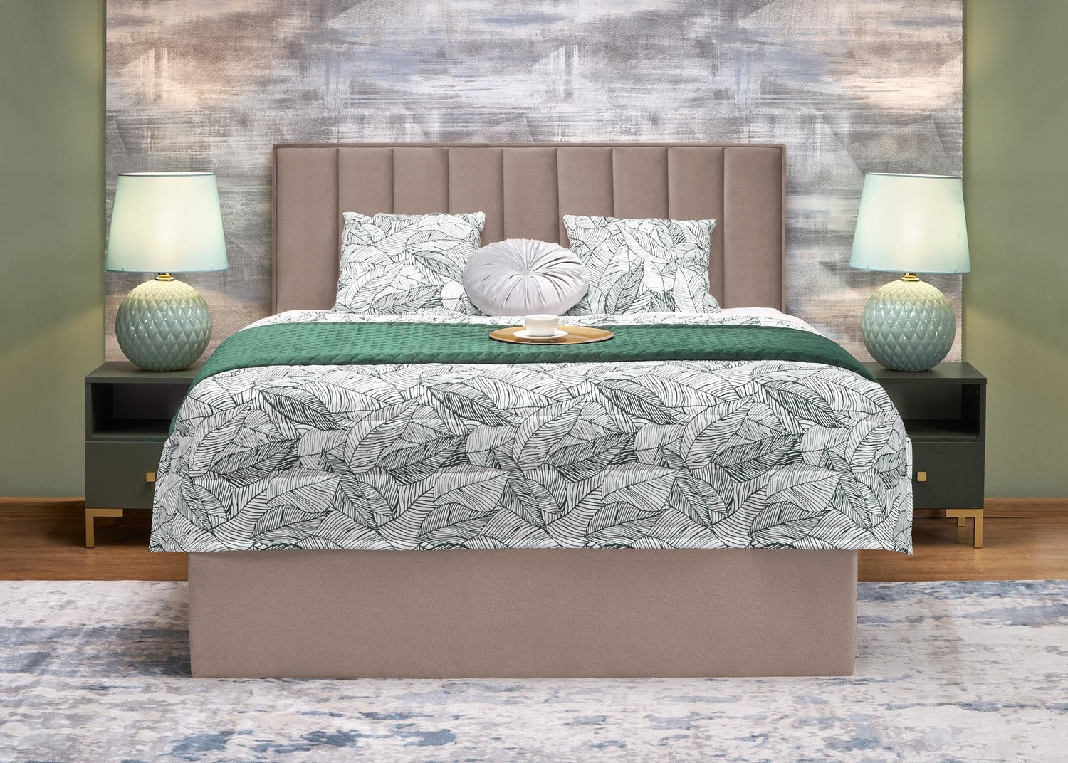 Gulta Asen 162/210/121 cm bēšs - N1 Home