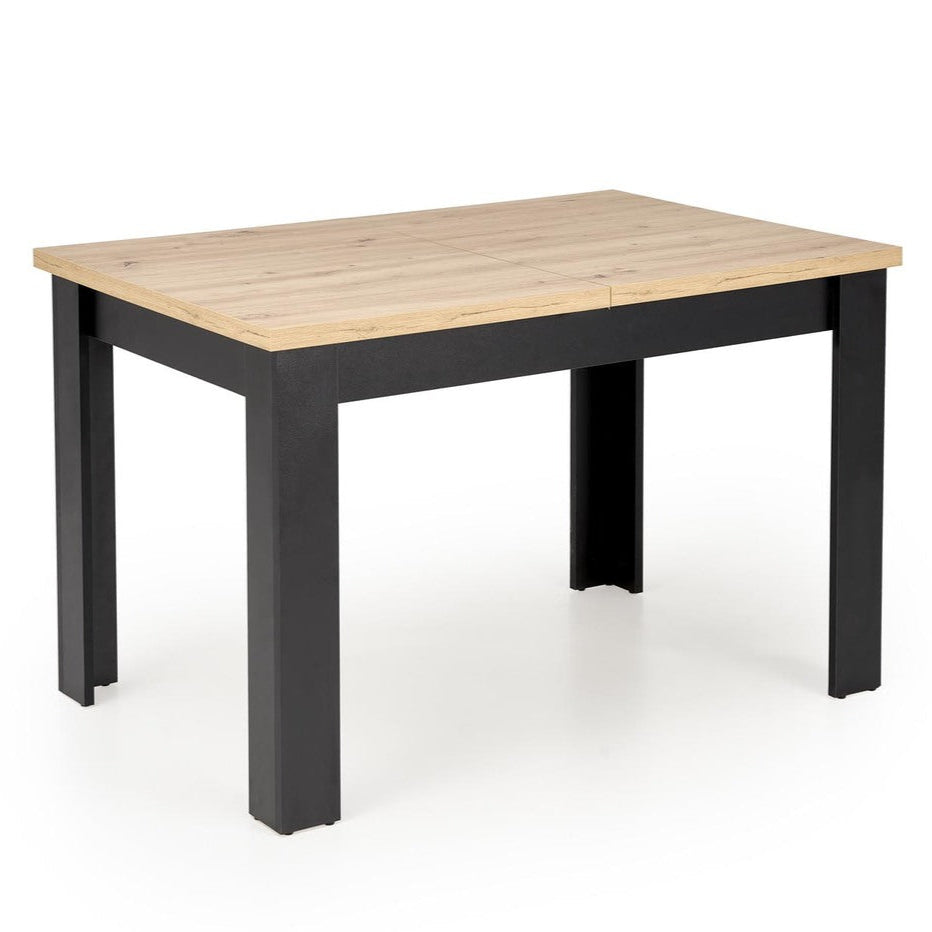 Galds Bagi 120-160/80/77/95 cm amatnieks ozols/melns - N1 Home