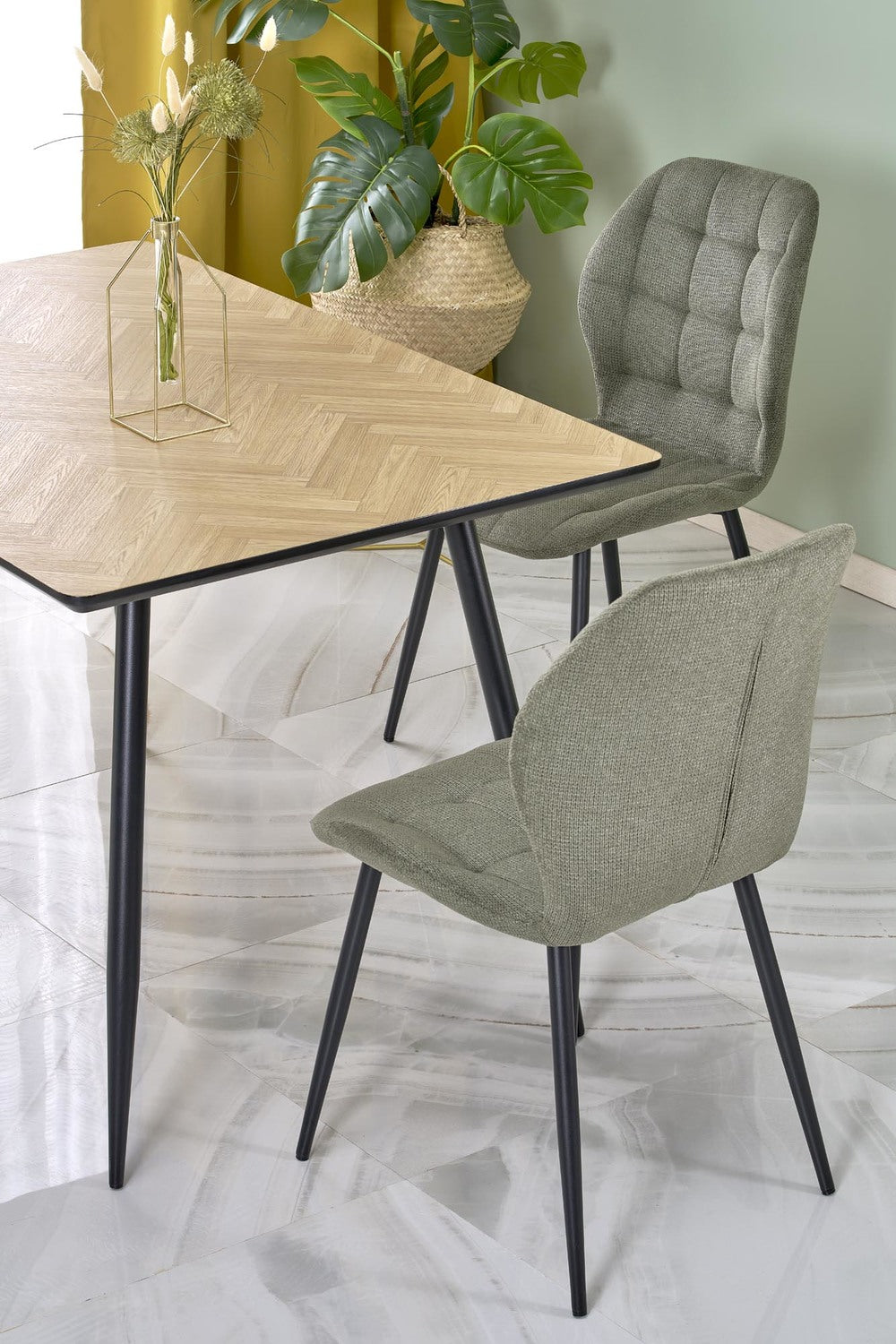 Galds Bert 120/80/77/107 cm dabīgs - N1 Home